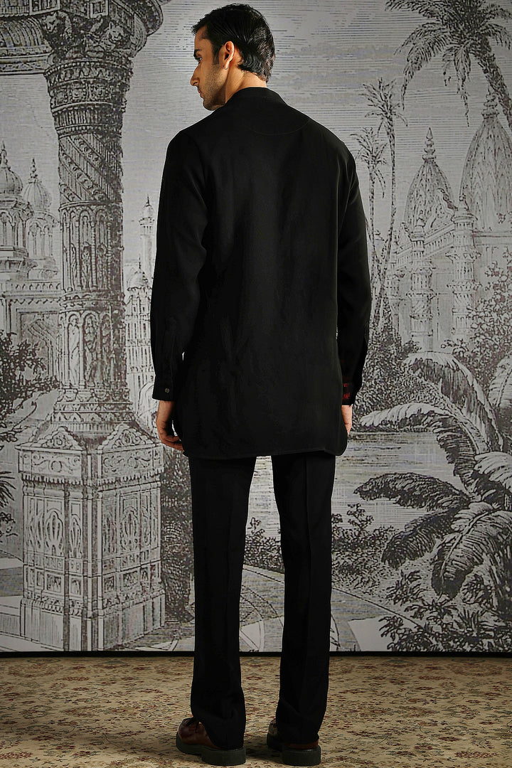 Black Scarlet Highlight Kurta Set