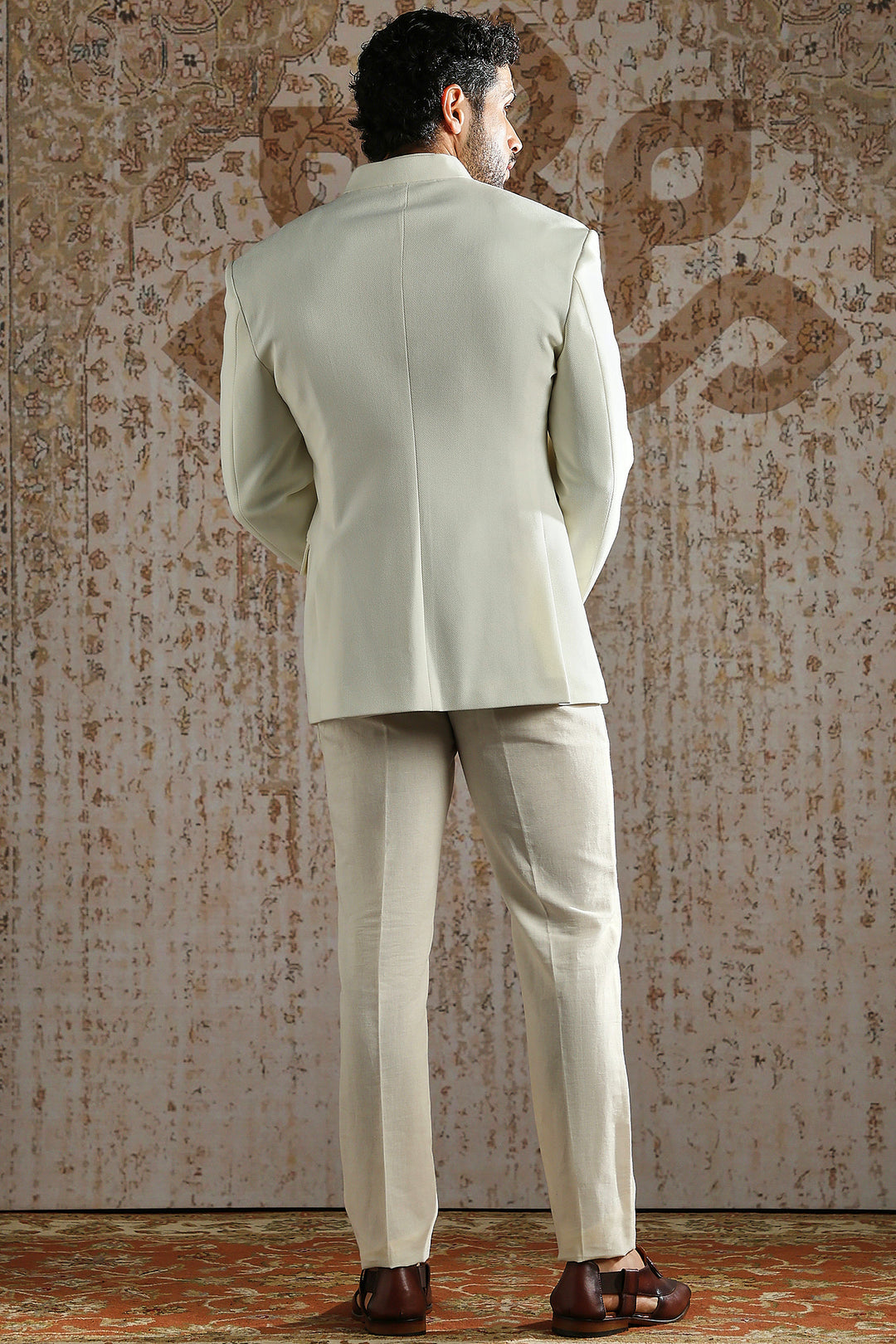 Ivory Royal Crest Bandhgala Set
