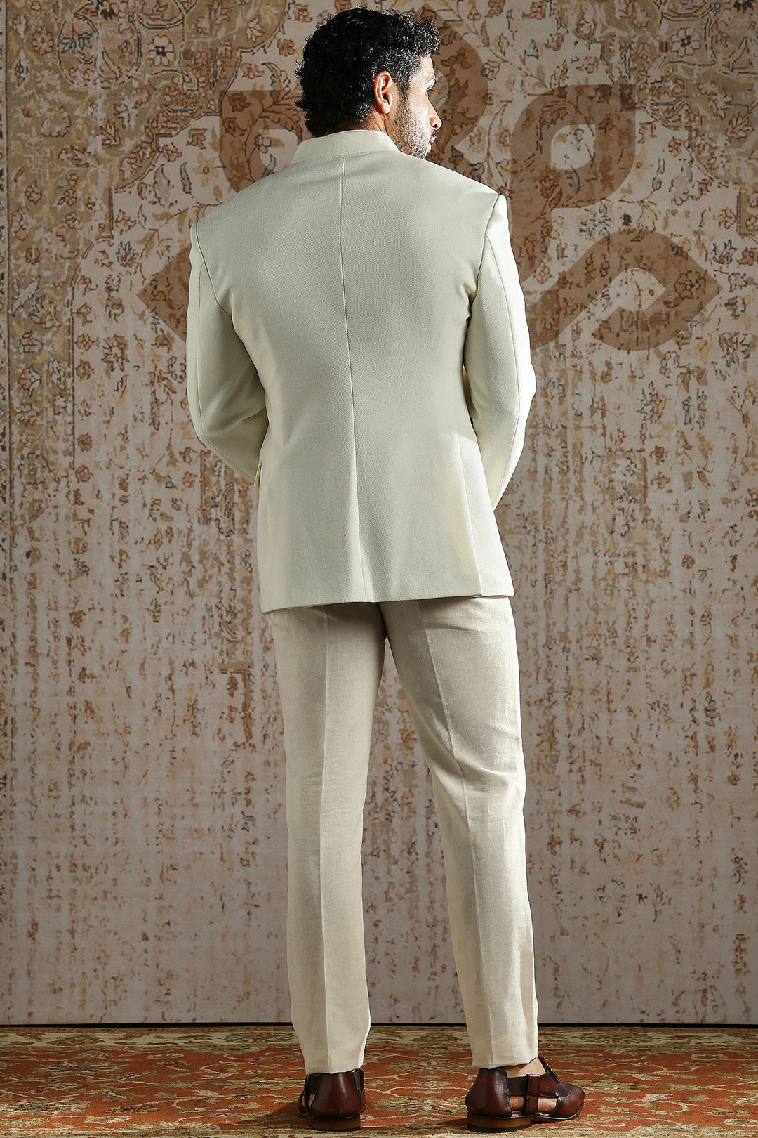 Ivory Royal Crest Bandhgala Set