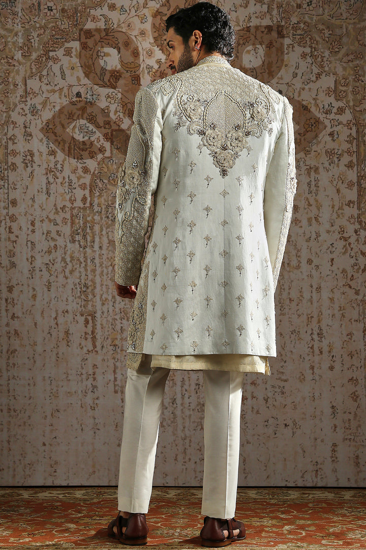 Ivory Imperial Brocade Sherwani Set