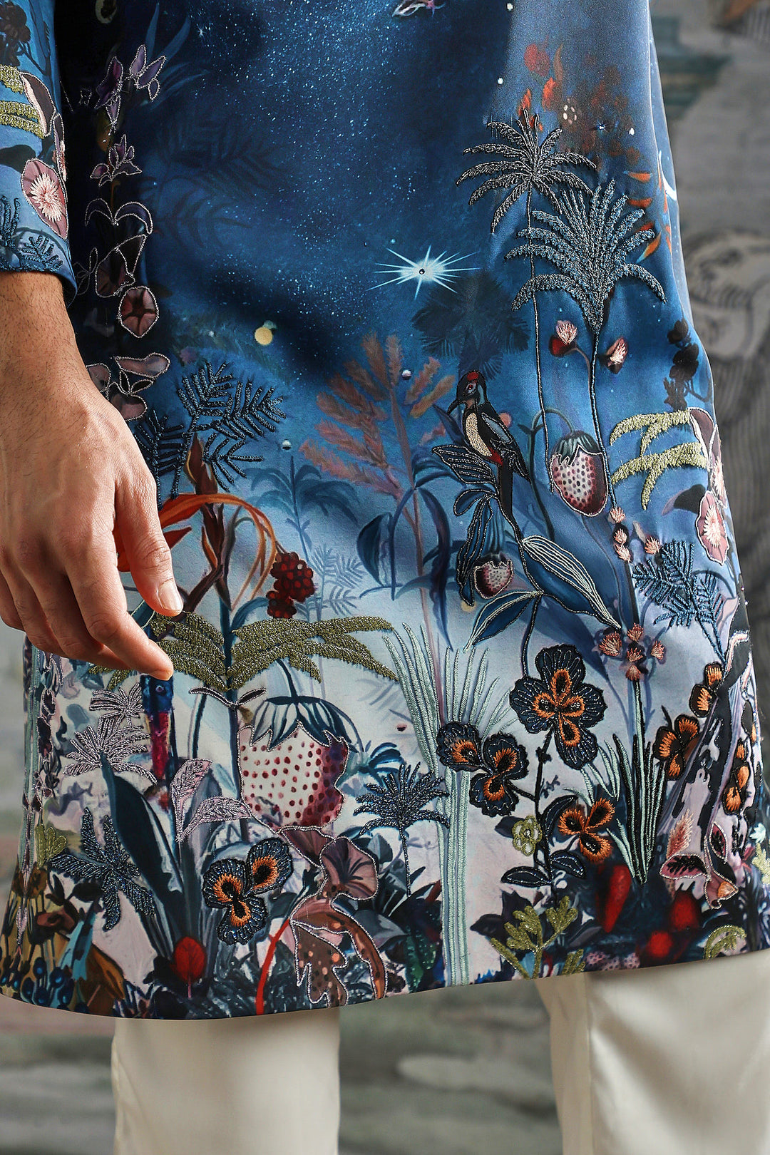 Midnight Constellation Printed Kurta Set