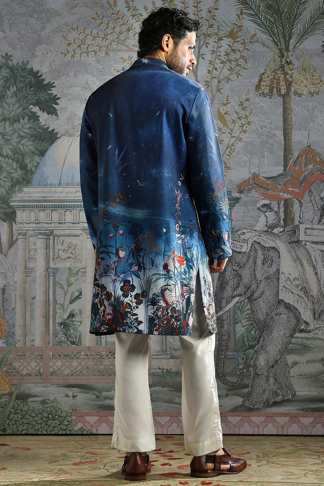 Midnight Constellation Printed Kurta Set