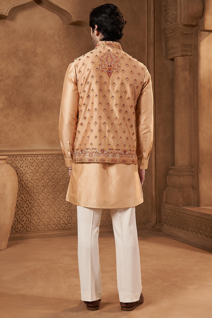 Antique Gold Floral Bundi Set