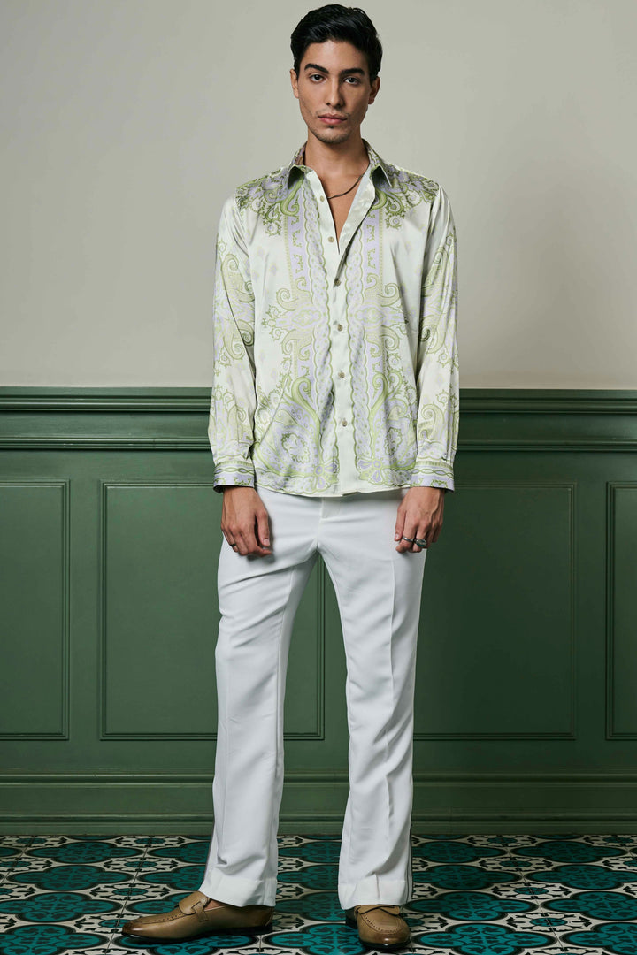 Mint Reverie Habutai Silk Shirt