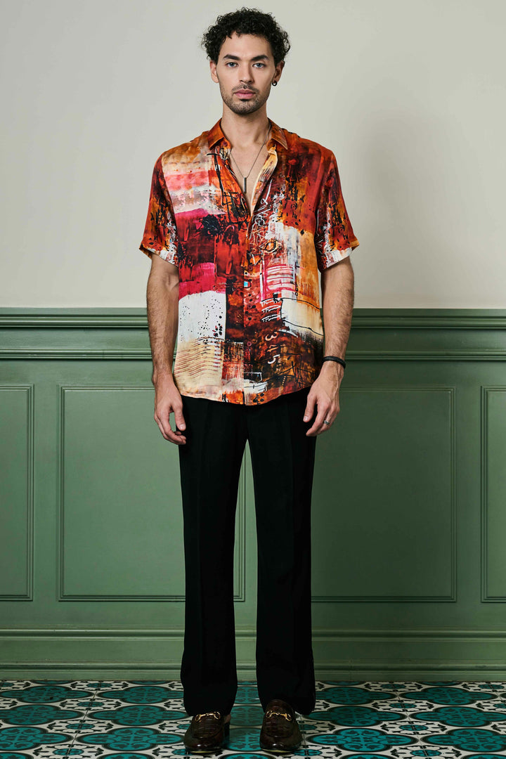 Ember Oasis Habutai Silk Shirt