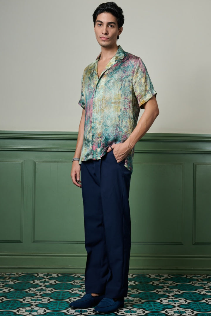 Mystic Terrain Habutai Silk Shirt