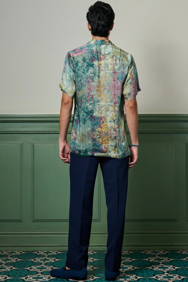 Mystic Terrain Habutai Silk Shirt