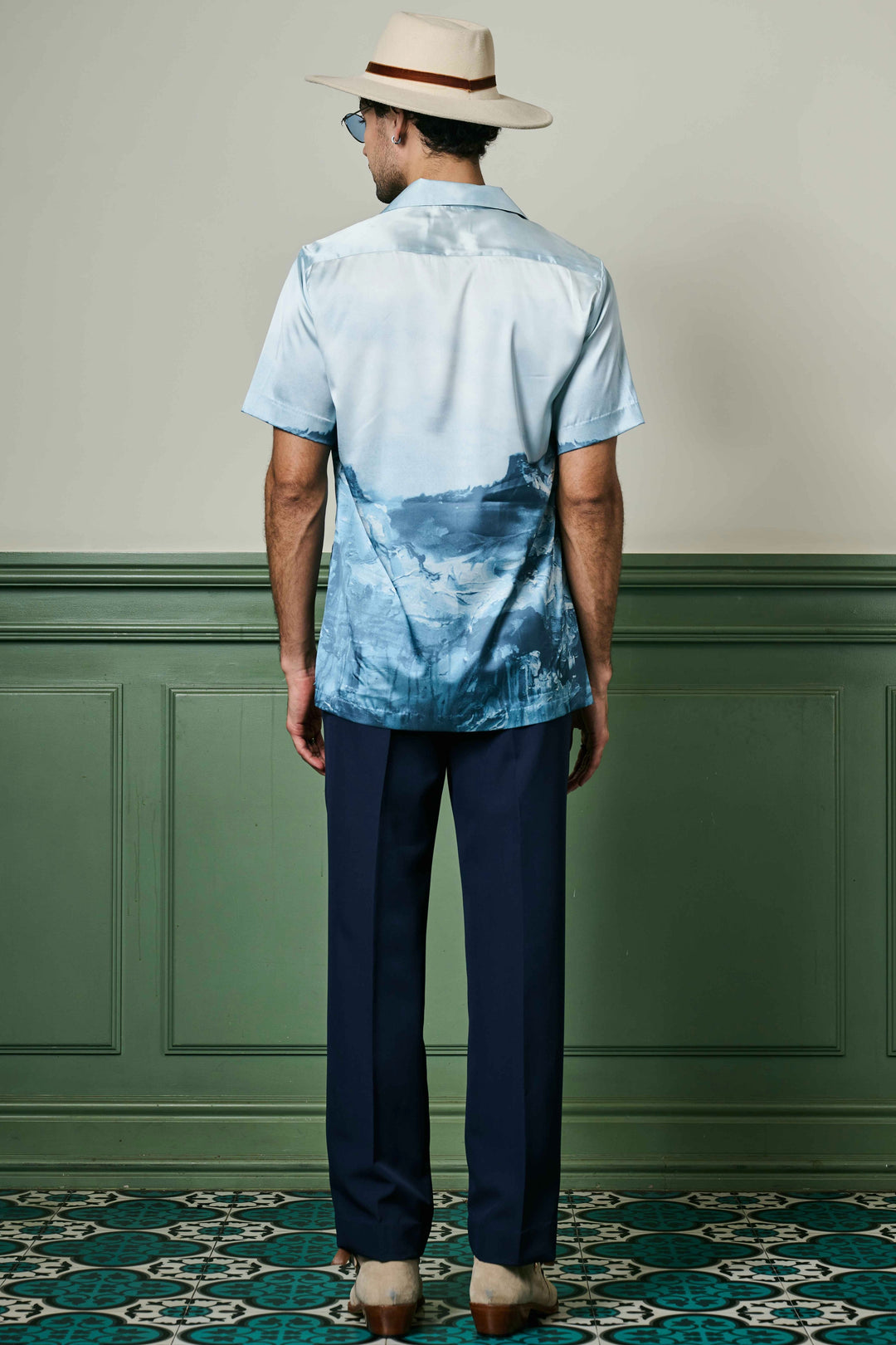 Arctic Reflections Habutai Silk Shirt