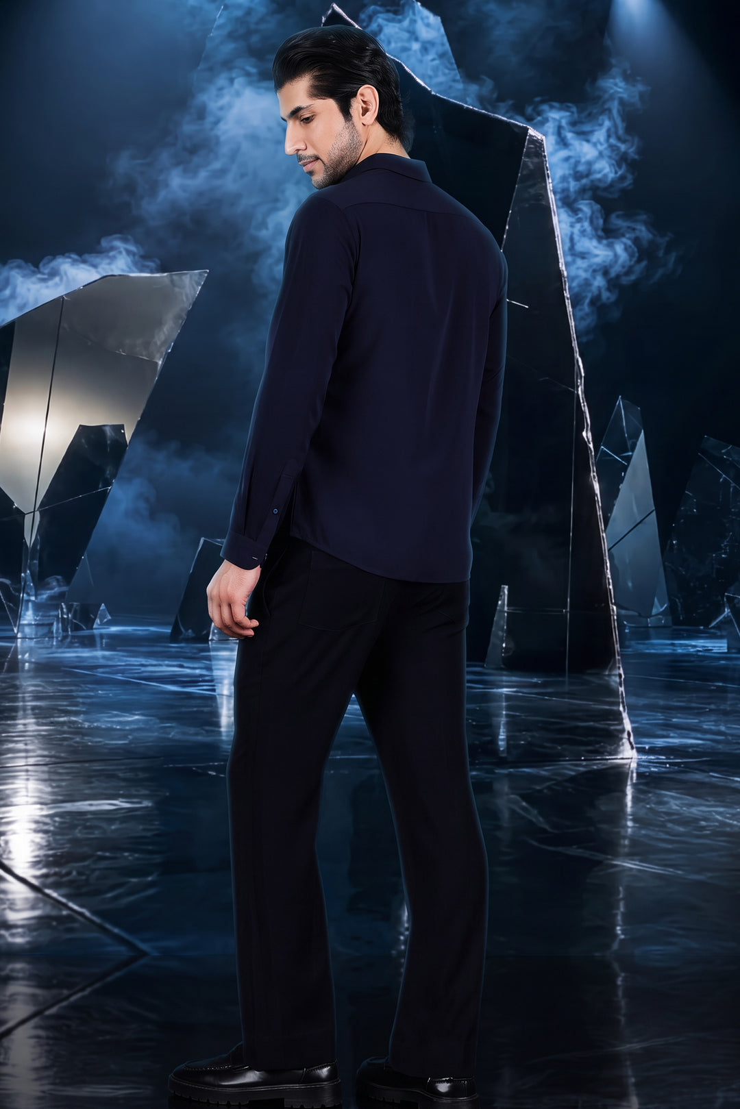 Wave Crystal Embellished Shirt
