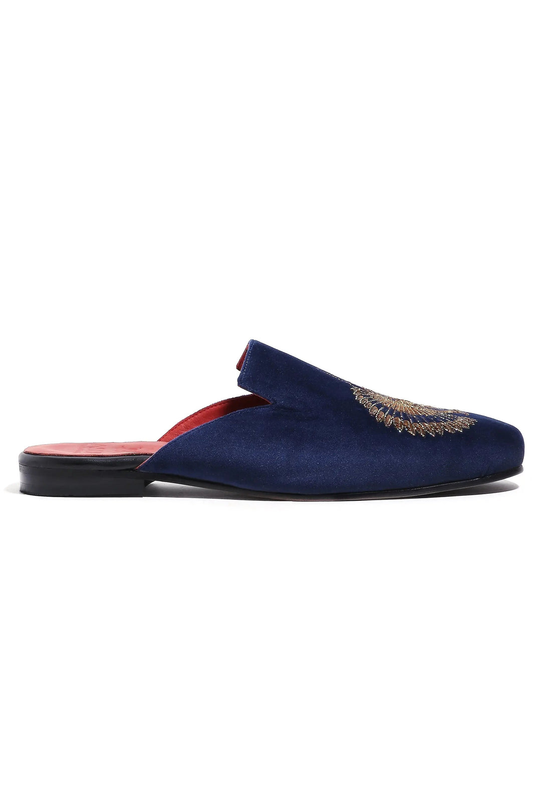 Pharaoh's Gaze Royal Blue Mules - Asuka Couture