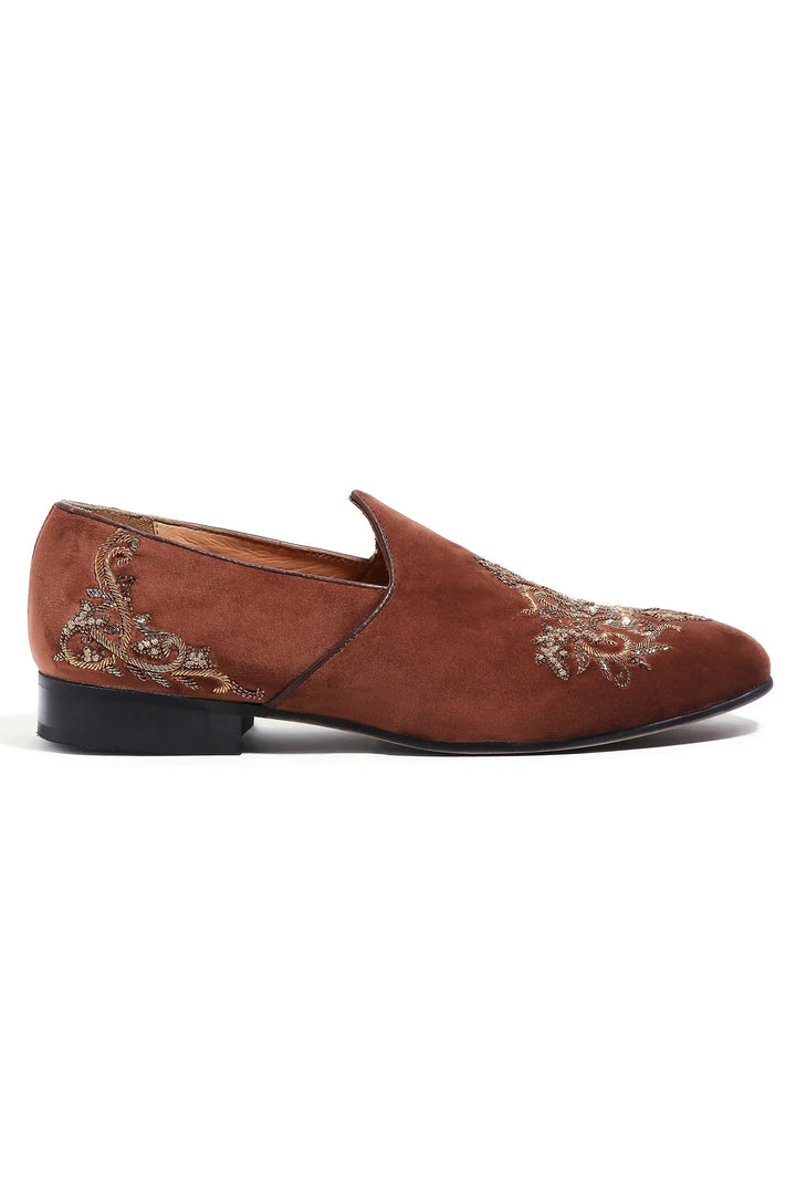 Golden Hues Velvet Mojdis - Asuka Couture