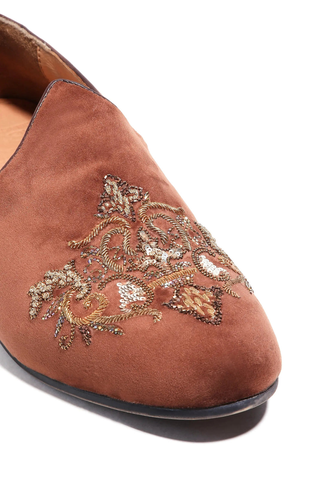Golden Hues Velvet Mojdis - Asuka Couture